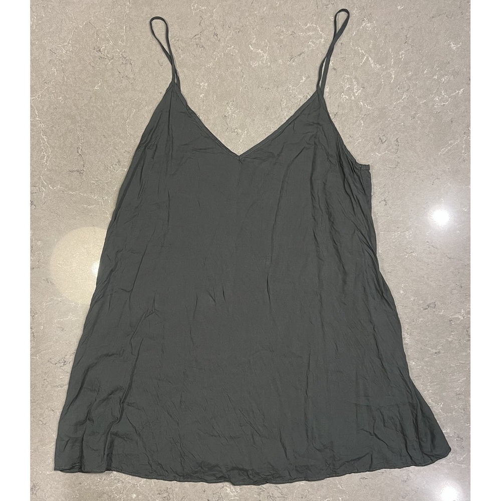 Free People Green Cami Top Women's Size Small Flowy Loose Casual